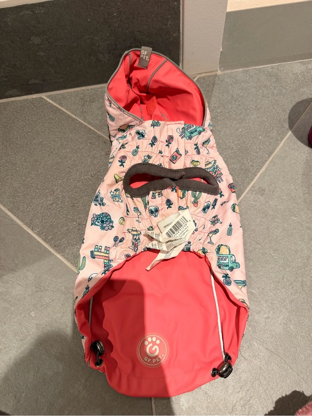 Reversible Dog raincoat
